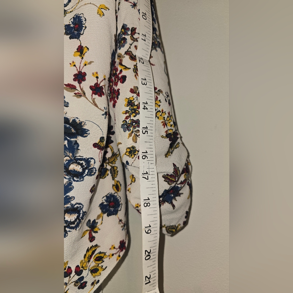 Jules & Leopold Floral Open Front Kimono Cardigan Jacket - Picture 4 of 7